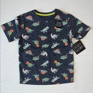🎃 Fierce Frank Boys Halloween Dinosaur Short Sleeve T-Shirt 4